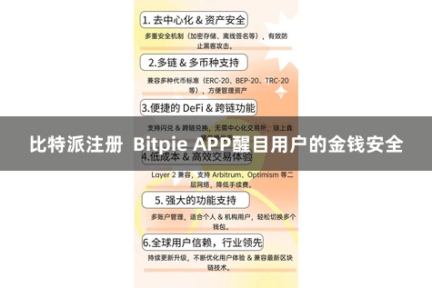 比特派注册 Bitpie APP醒目用户的金钱安全