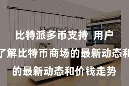 比特派多币支持  用户不错实时了解比特币商场的最新动态和价钱走势
