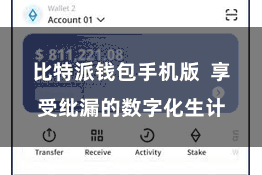 比特派钱包手机版  享受纰漏的数字化生计