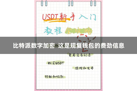 比特派数字加密  这是规复钱包的费劲信息