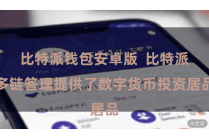 比特派钱包安卓版  比特派多链答理提供了数字货币投资居品