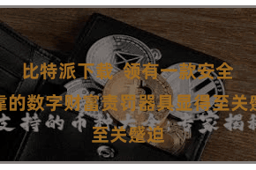 比特派下载  领有一款安全可靠的数字财富责罚器具显得至关蹙迫