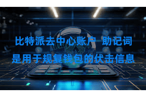 比特派去中心账户  助记词是用于规复钱包的伏击信息